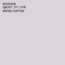 #DDD3DA - Swiss Coffee Color Image