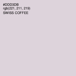 #DDD3DB - Swiss Coffee Color Image