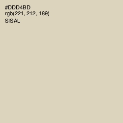 #DDD4BD - Sisal Color Image