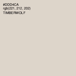 #DDD4CA - Timberwolf Color Image