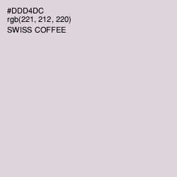 #DDD4DC - Swiss Coffee Color Image