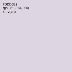 #DDD5E2 - Geyser Color Image