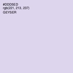 #DDD5ED - Geyser Color Image