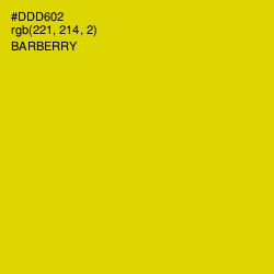 #DDD602 - Barberry Color Image