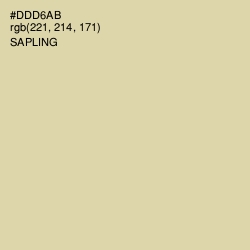 #DDD6AB - Sapling Color Image