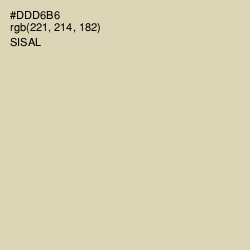 #DDD6B6 - Sisal Color Image