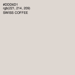 #DDD6D1 - Swiss Coffee Color Image