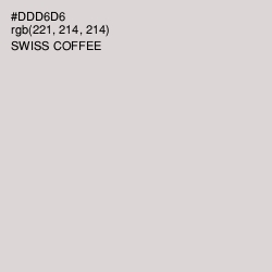 #DDD6D6 - Swiss Coffee Color Image