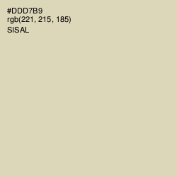 #DDD7B9 - Sisal Color Image