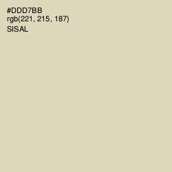 #DDD7BB - Sisal Color Image