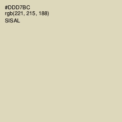 #DDD7BC - Sisal Color Image