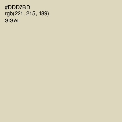 #DDD7BD - Sisal Color Image