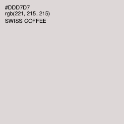 #DDD7D7 - Swiss Coffee Color Image