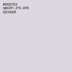 #DDD7E0 - Geyser Color Image