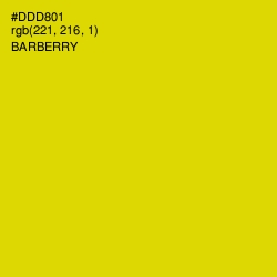 #DDD801 - Barberry Color Image