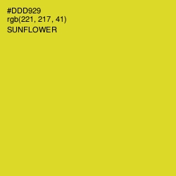 #DDD929 - Sunflower Color Image