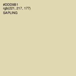 #DDD9B1 - Sapling Color Image