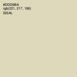 #DDD9BA - Sisal Color Image