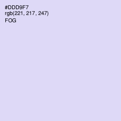 #DDD9F7 - Fog Color Image