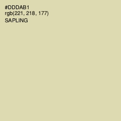 #DDDAB1 - Sapling Color Image