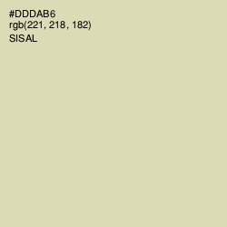 #DDDAB6 - Sisal Color Image