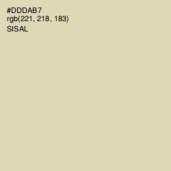 #DDDAB7 - Sisal Color Image