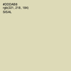 #DDDAB8 - Sisal Color Image
