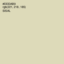 #DDDAB9 - Sisal Color Image