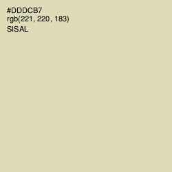 #DDDCB7 - Sisal Color Image