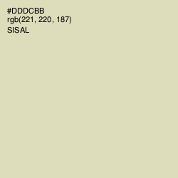 #DDDCBB - Sisal Color Image