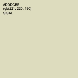 #DDDCBE - Sisal Color Image