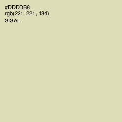 #DDDDB8 - Sisal Color Image