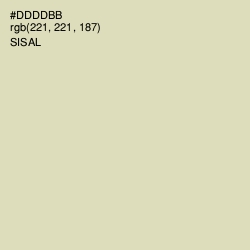 #DDDDBB - Sisal Color Image