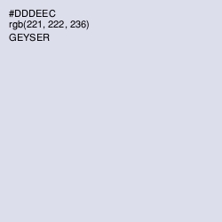 #DDDEEC - Geyser Color Image