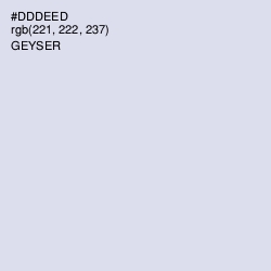 #DDDEED - Geyser Color Image