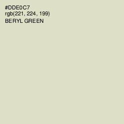 #DDE0C7 - Beryl Green Color Image