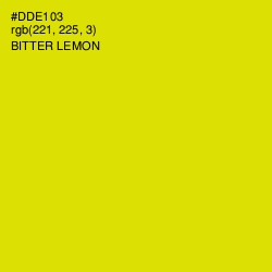 #DDE103 - Bitter Lemon Color Image