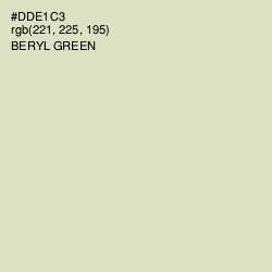 #DDE1C3 - Beryl Green Color Image