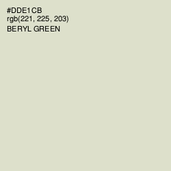 #DDE1CB - Beryl Green Color Image