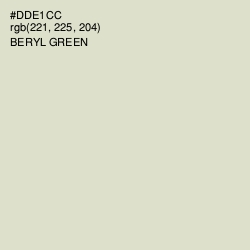 #DDE1CC - Beryl Green Color Image