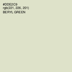 #DDE2C9 - Beryl Green Color Image