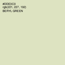 #DDE3C0 - Beryl Green Color Image