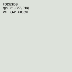 #DDE3DB - Willow Brook Color Image