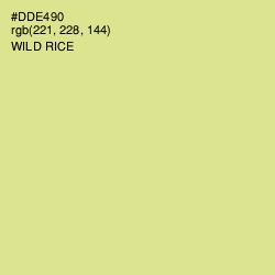 #DDE490 - Wild Rice Color Image