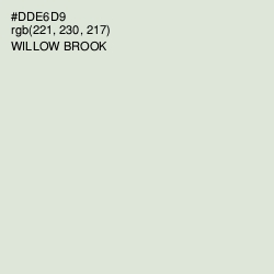 #DDE6D9 - Willow Brook Color Image