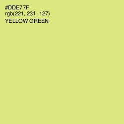 #DDE77F - Yellow Green Color Image