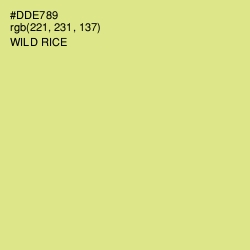 #DDE789 - Wild Rice Color Image