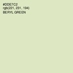 #DDE7C2 - Beryl Green Color Image