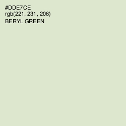 #DDE7CE - Beryl Green Color Image