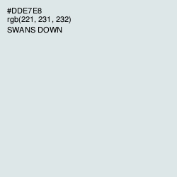 #DDE7E8 - Swans Down Color Image